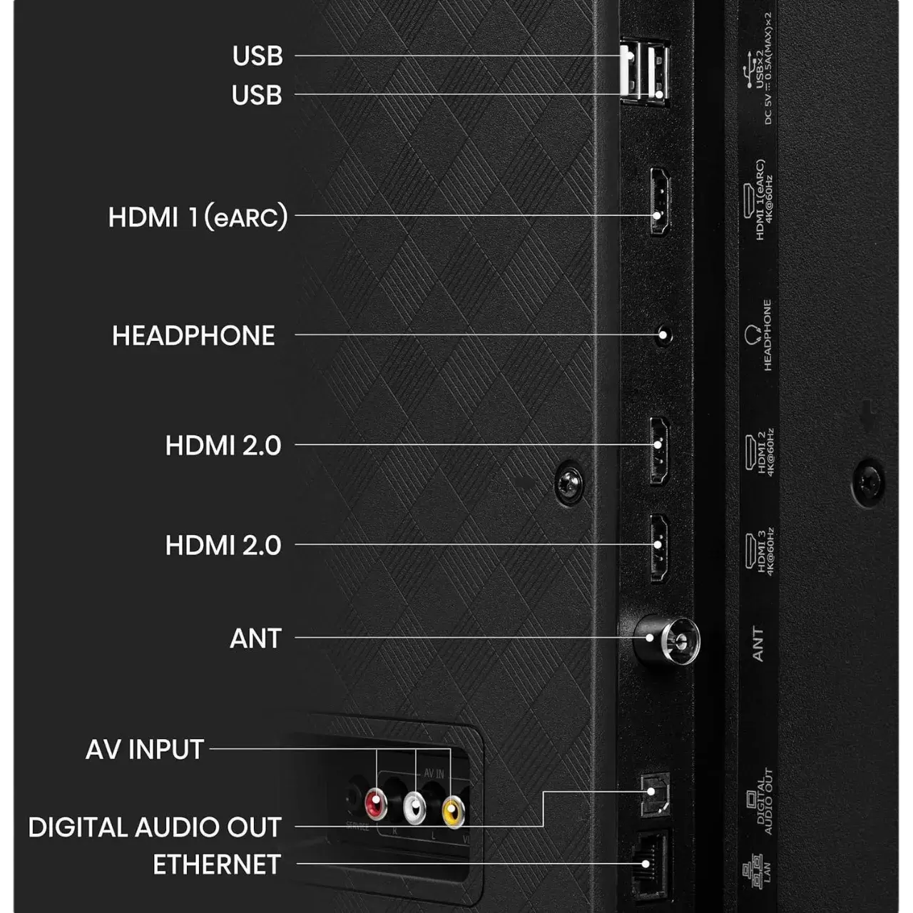 Hisense 75 Inch Uhd Vidaa U5 Tv Black 75A6K