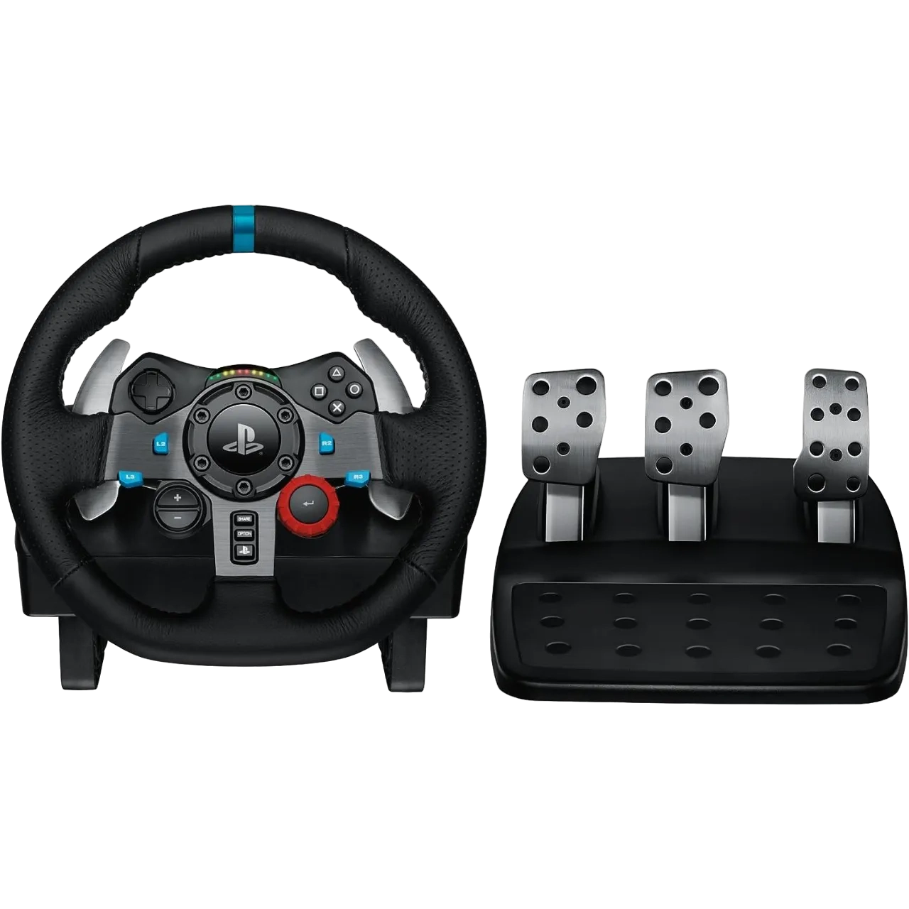 Logitech G Dual-Motor Feedback Driving Force G29 Gaming Racing Wheel With Responsive Pedals For Playstation 5, 4 And 3 - Black