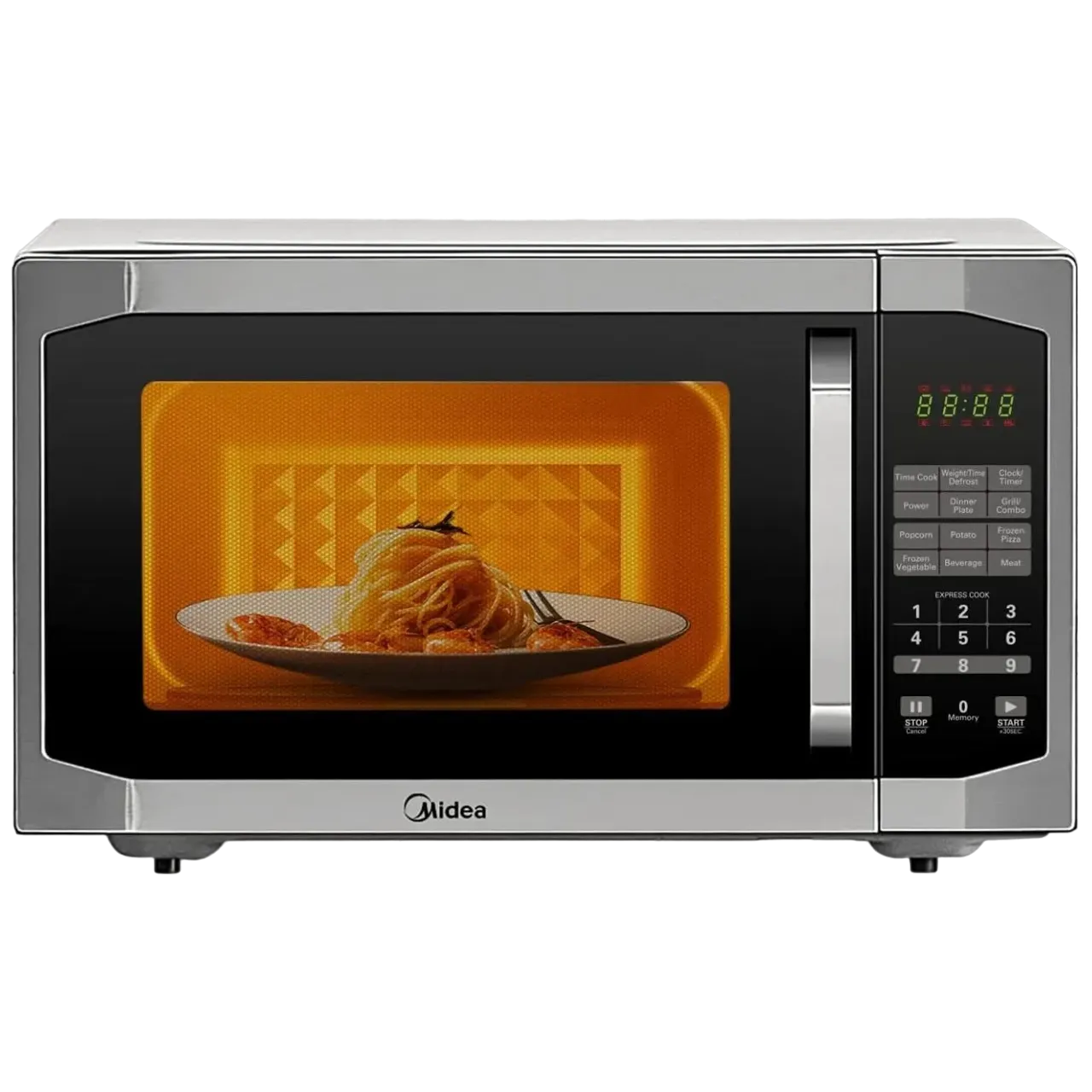 Midea Microwave 42Ltrs, Digital, With Grill, Silver