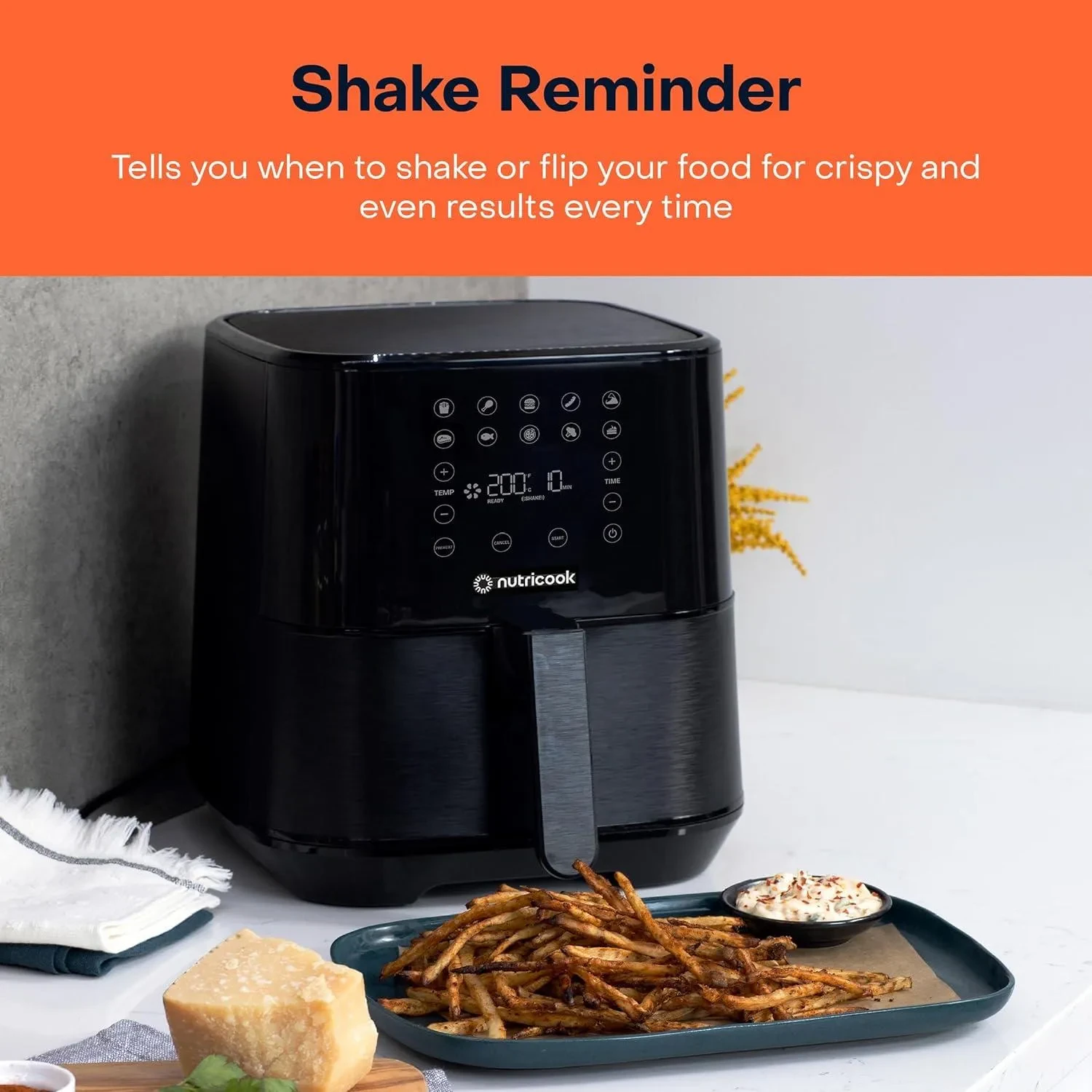 Nutricook 5.5L Rapid Air Fryer 2 NC-Af205K Black
