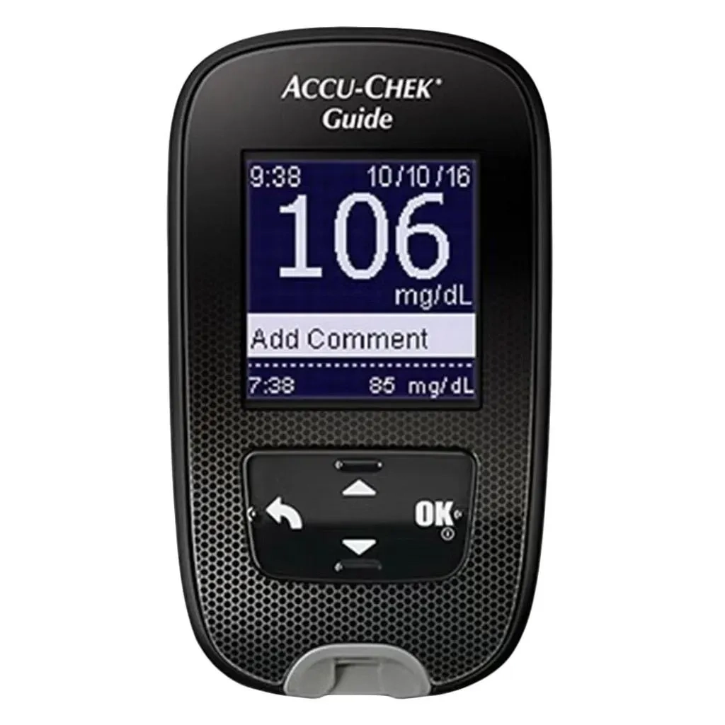 Accu-Chek Guide Wireless Blood Glucose Monitoring System + Accu-Chek Softclix Lancet, Pack Of 100's + Accu-Chek Guide Strips, Pack Of 50's Promo Pack