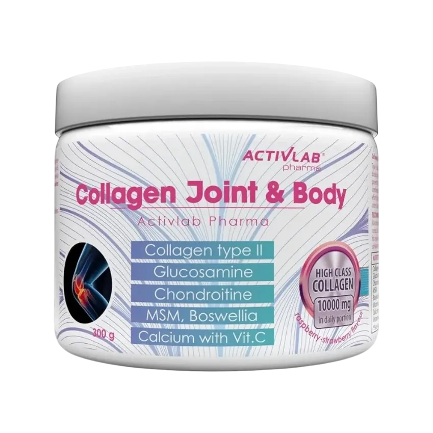 Activlab Pharma Collagen Joint & Body Powder With Type Ii Collagen, Glucosamine, Chondroitine, & Msm For Healthy Bone And Joint, 300g