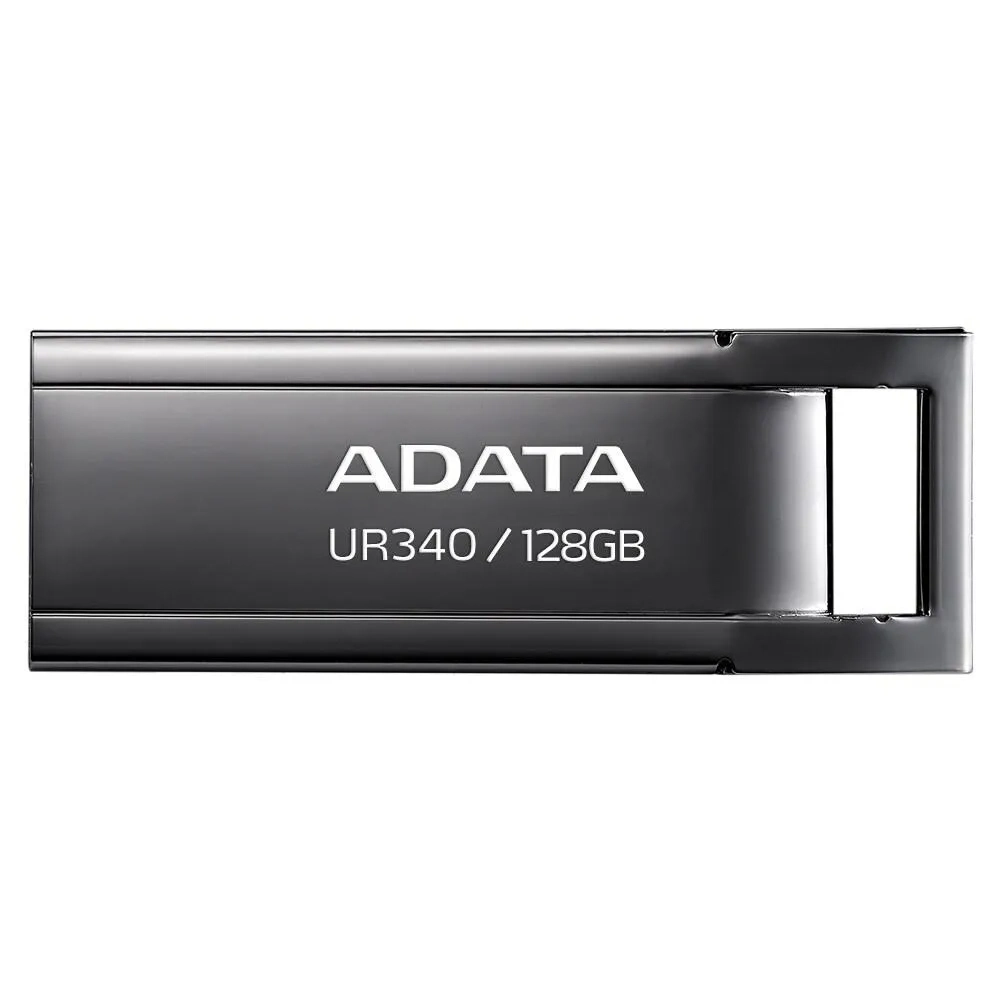 Adata Ur340 Usb 3.2 Flash Drive Metal Lightweight Waterproof And Fast Data Transfer 128GB Silver