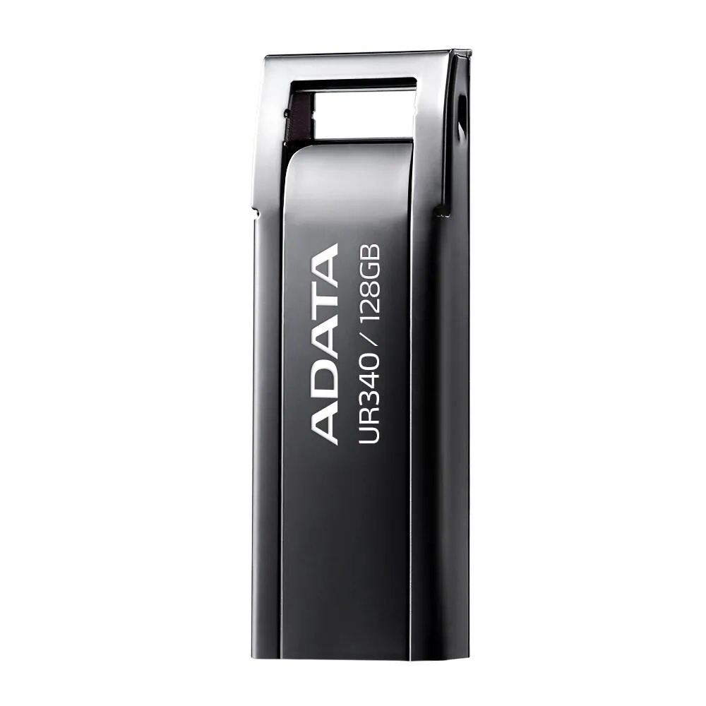 Adata Ur340 Usb 3.2 Flash Drive Metal Lightweight Waterproof And Fast Data Transfer 128GB Silver