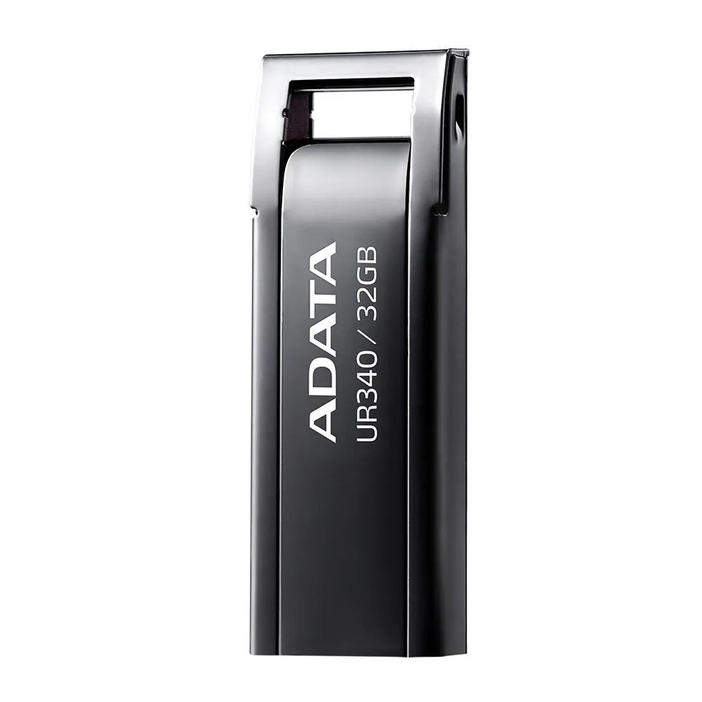 Adata Ur340 Usb 3.2 Flash Drive Metal Lightweight Waterproof And Fast Data Transfer 32GB Silver