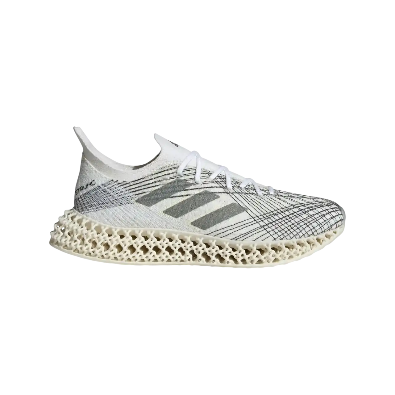 Adidas 4dfwd X Strung Running Shoes Cloud White / Grey One / Core Black Size 36