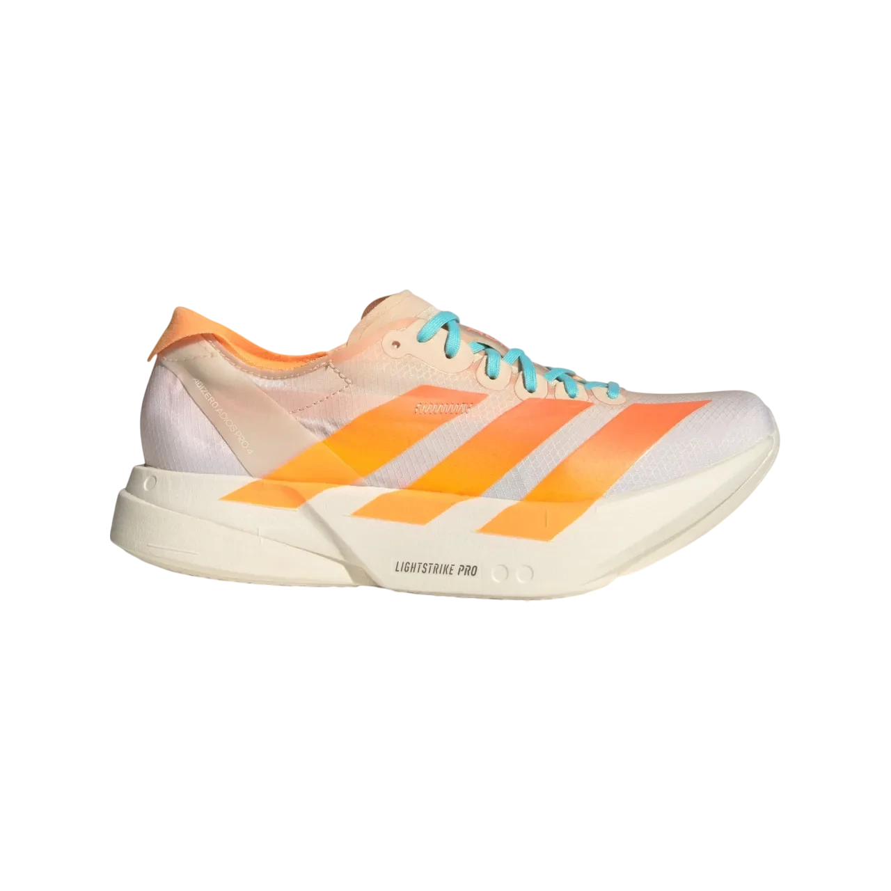 Adidas Adizero Adios Pro 4 Shoes Crystal Sand / Flash Orange / Flash Aqua Size 36