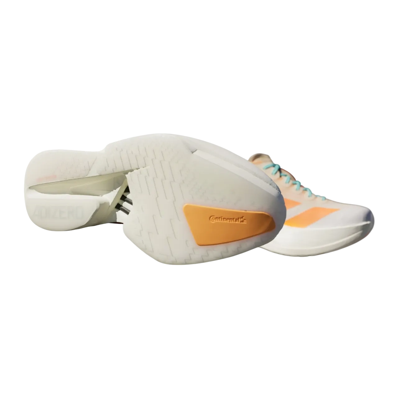 Adidas Adizero Adios Pro 4 Shoes Crystal Sand / Flash Orange / Flash Aqua Size 36