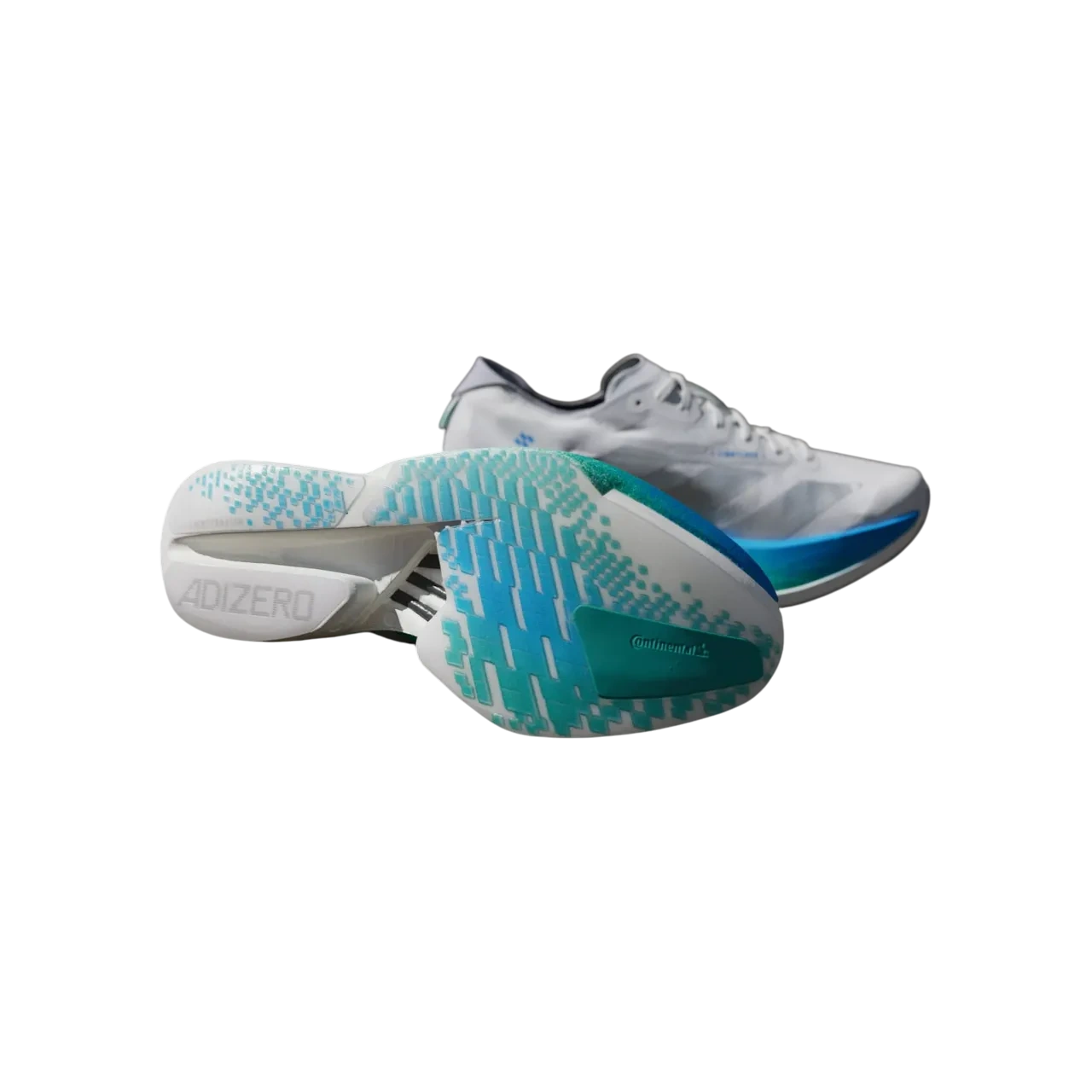 Adidas Adizero Adios Pro 4 Shoes Crystal White / Matte Silver / Glory Green Size 36