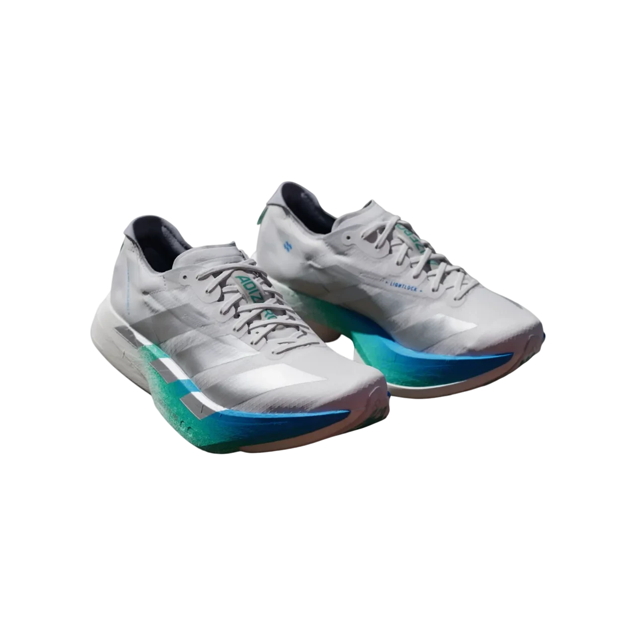 Adidas Adizero Adios Pro 4 Shoes Crystal White / Matte Silver / Glory Green Size 36