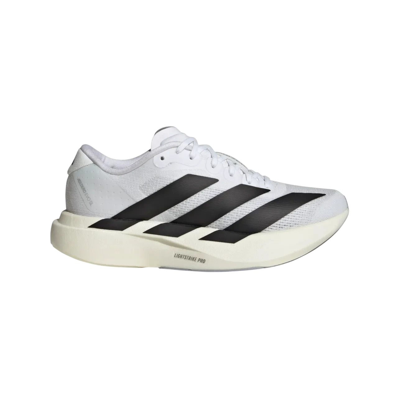 Adidas Adizero Evo Sl Junior Shoes Cloud White / Core Black / Dash Grey Size 35 1/2
