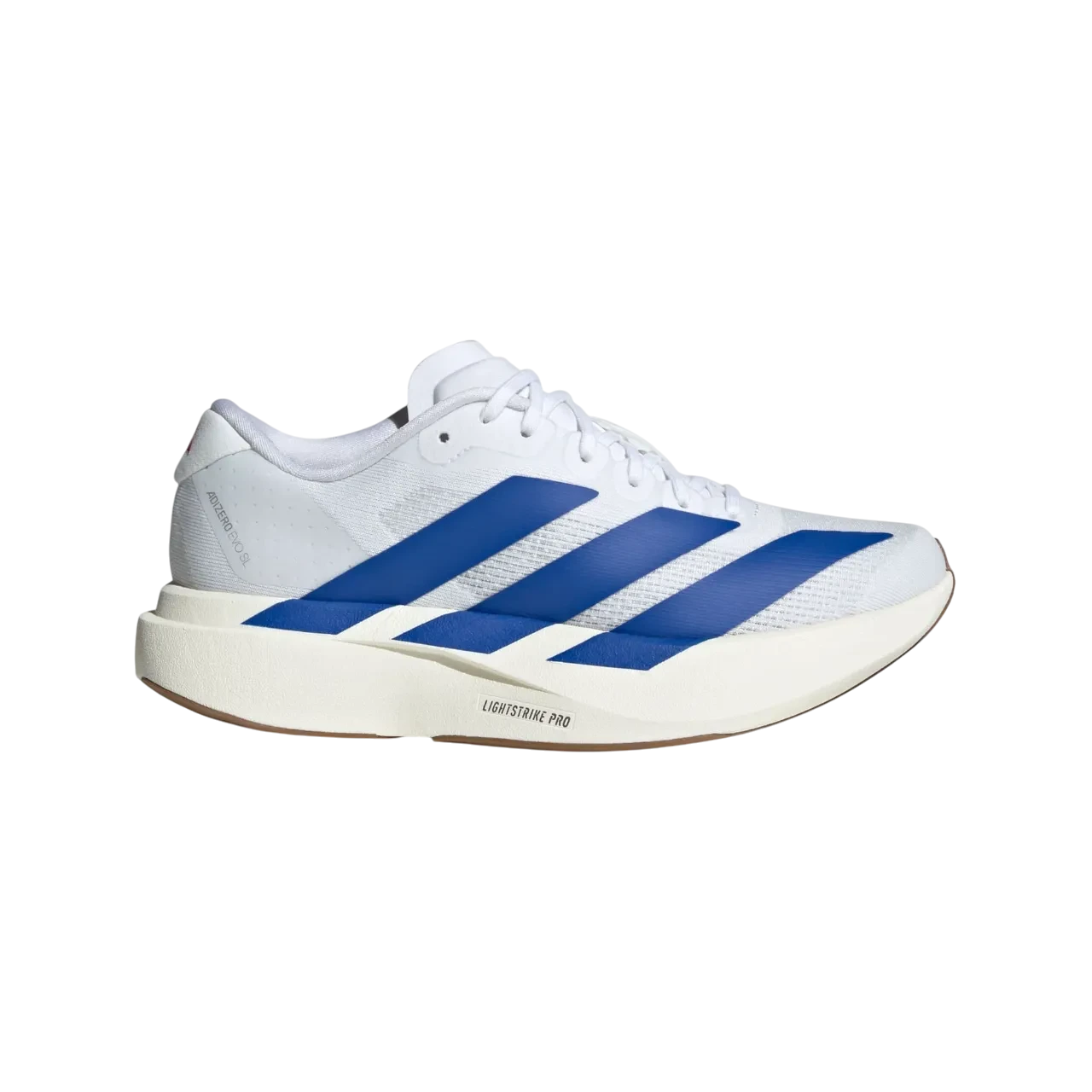 Adidas Adizero Evo Sl Junior Shoes Cloud White / Royal Blue / Pure Ruby Size 35 1/2