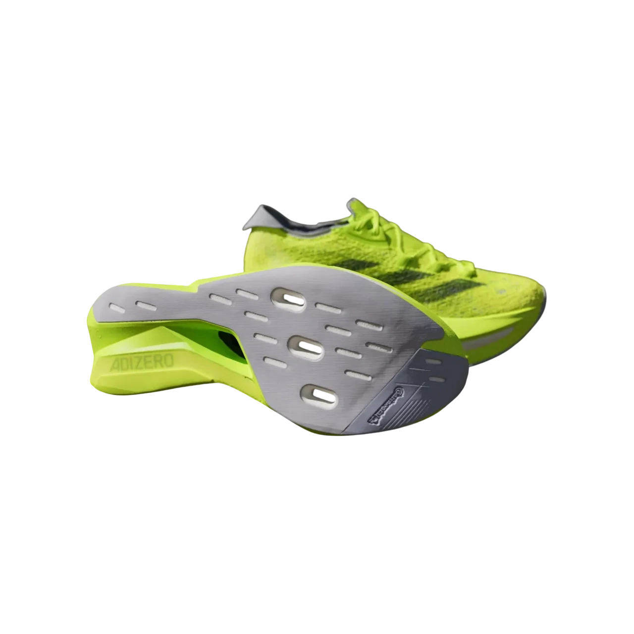 Adidas Adizero Prime X 2.0 Strung Shoes Lucid Lemon / Core Black / Halo Silver Size 42 2/3