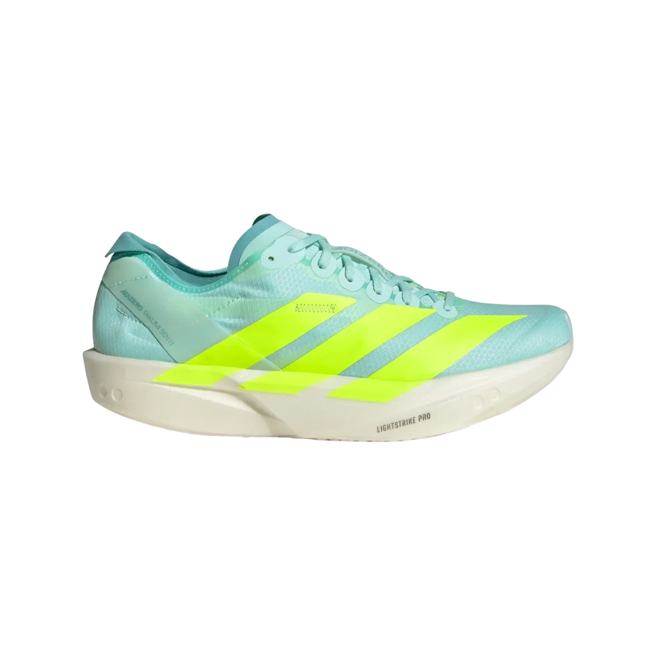 Adidas Adizero Takumi Sen 10 Shoes Semi Flash Aqua / Lucid Lemon / Flash Aqua Size 36
