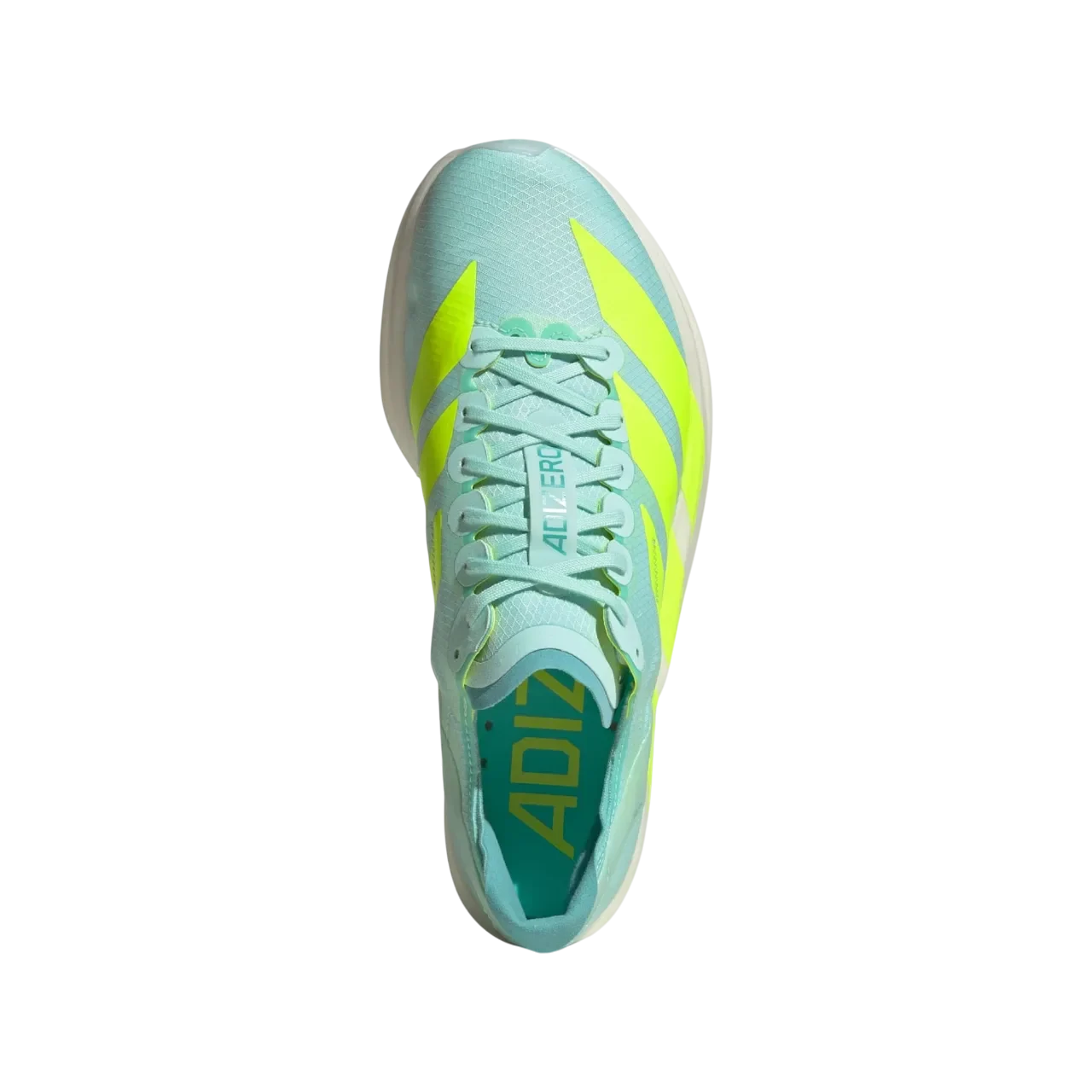 Adidas Adizero Takumi Sen 10 Shoes Semi Flash Aqua / Lucid Lemon / Flash Aqua Size 36