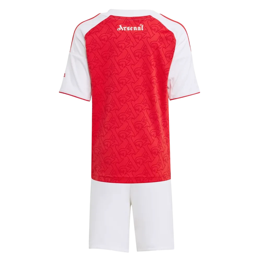 Adidas Arsenal 25/26 Home Mini Kit Kids Better Scarlet / White Size 3-4 Y