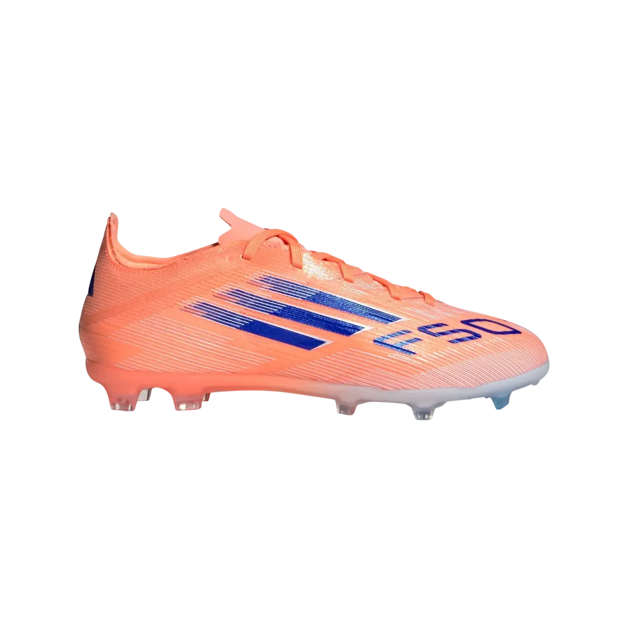 Adidas F50 Elite Firm Ground Boots Kids Beam Orange / Lucid Blue / Cloud White Size 28