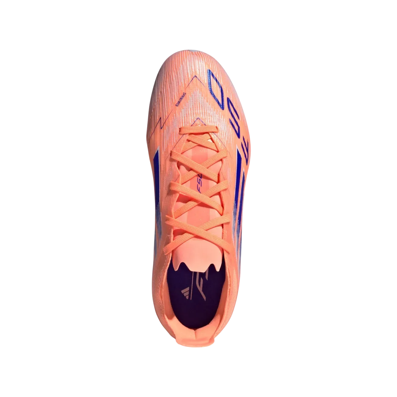 Adidas F50 Elite Firm Ground Boots Kids Beam Orange / Lucid Blue / Cloud White Size 28