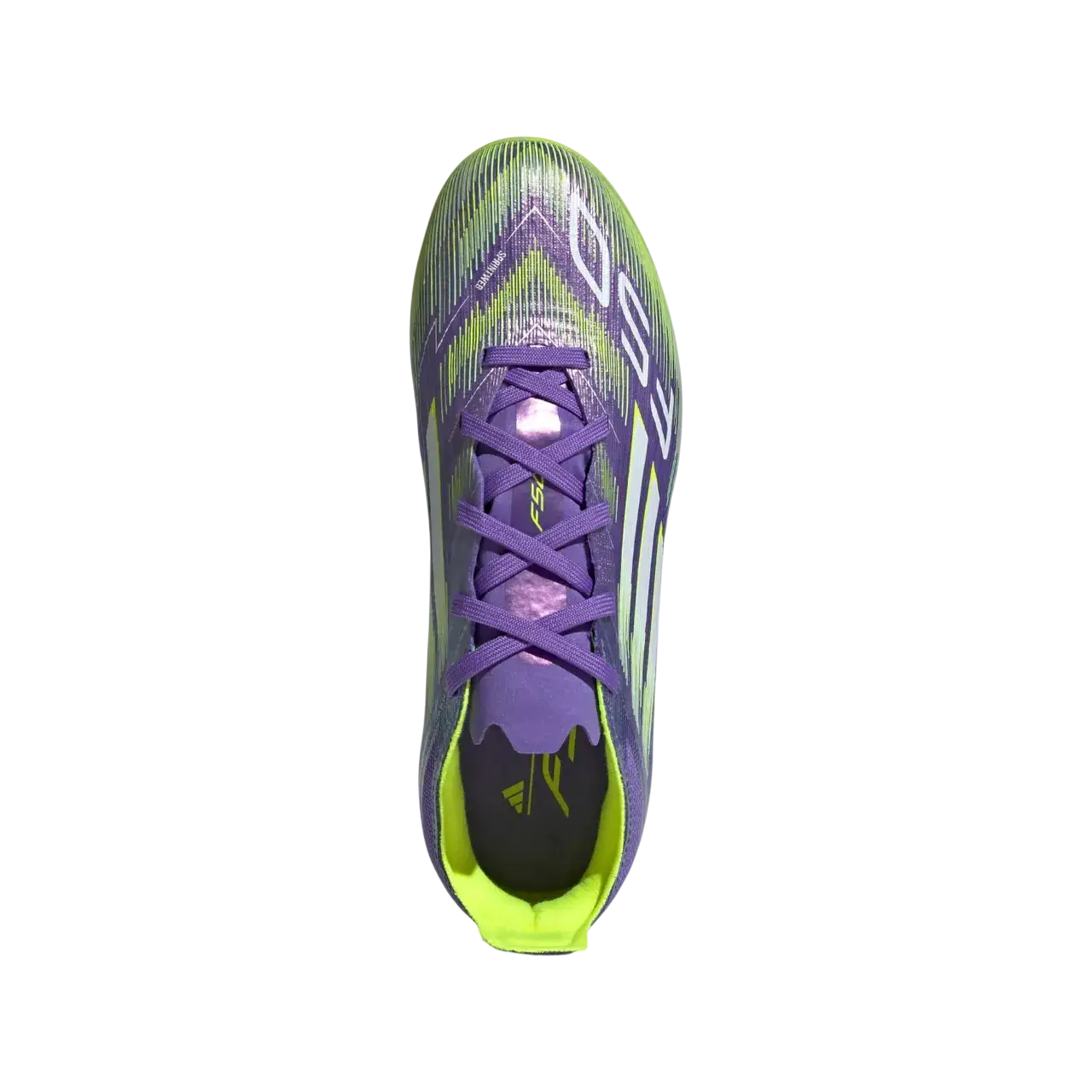Adidas F50 Elite Firm Ground Boots Kids Purple Rush / Cloud White / Lucid Lemon Size 28