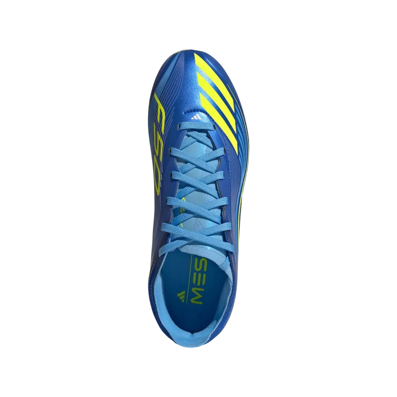 Adidas F50 Messi Elite Firm Ground Boots Kids Royal Blue / Solar Yellow / Semi Blue Burst Size 28