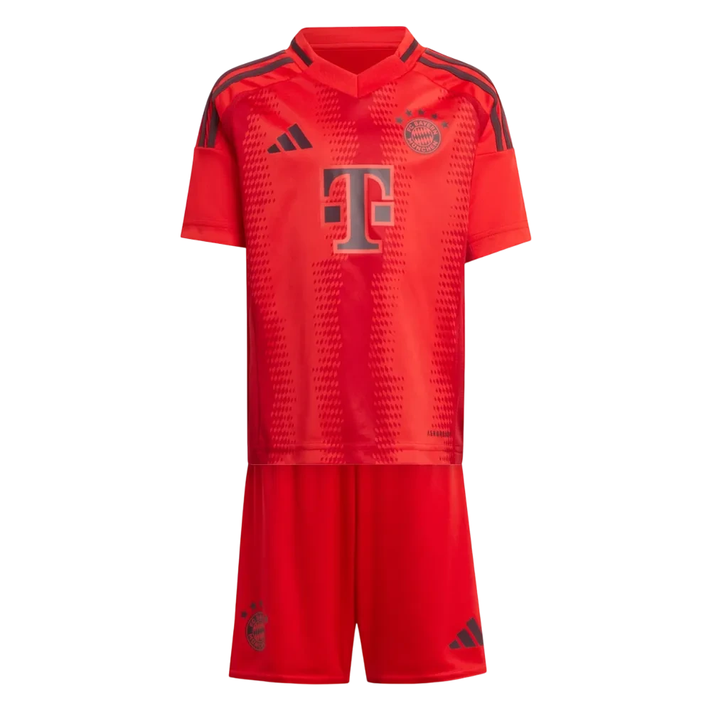Adidas Fc Bayern 24/25 Home Mini Kit Red Size 18-24 M