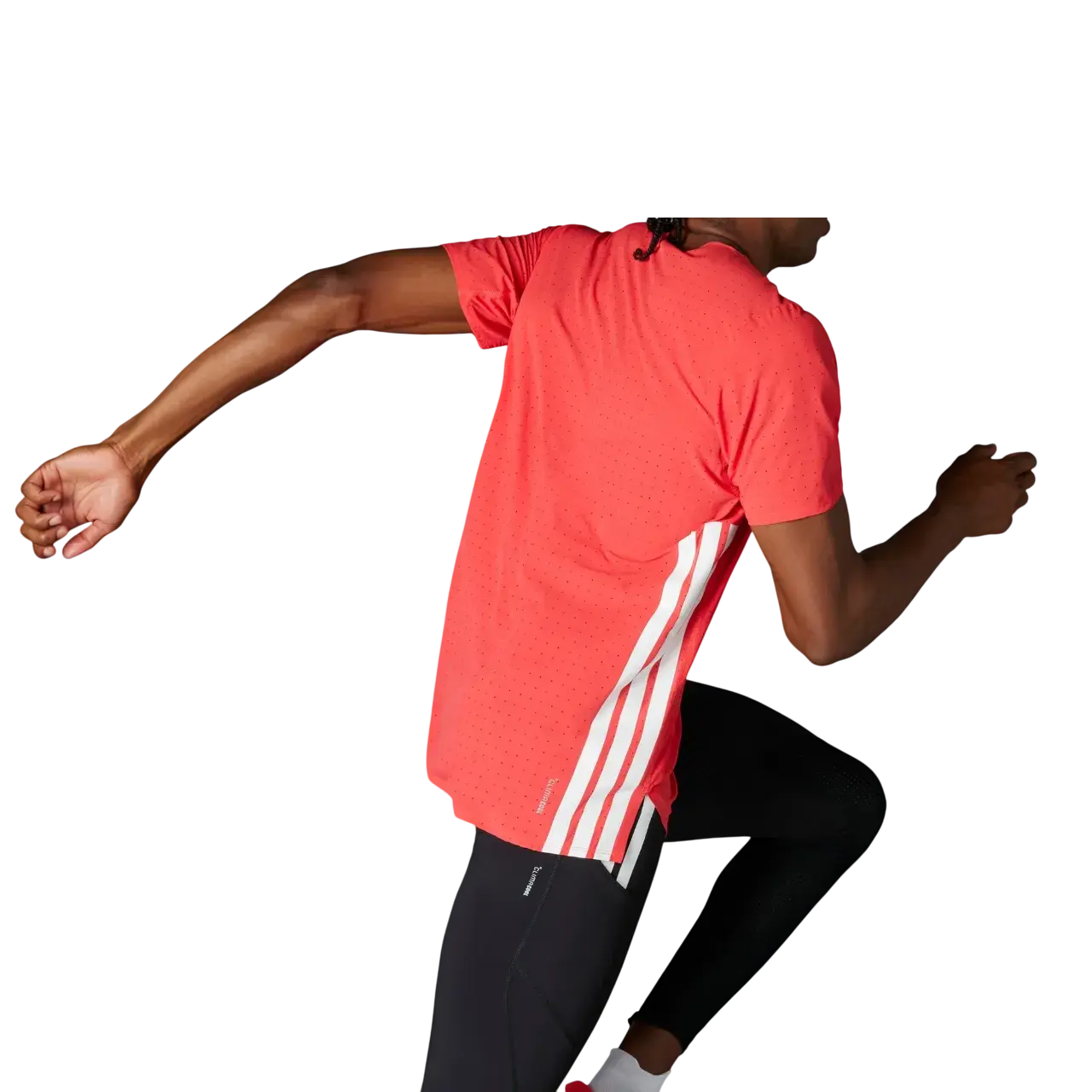 Adidas Men Adizero Running Tee Semi Lucid Red Ix8987 Size 2xl