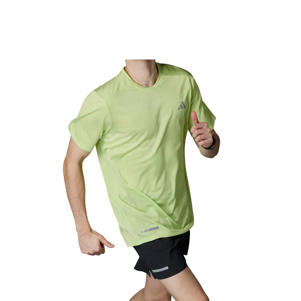 Adidas Men Ultimate Engineered Tee Pulse Lime / White It3506 Size S