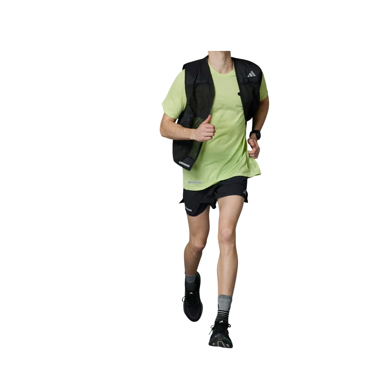 Adidas Men Ultimate Engineered Tee Pulse Lime / White It3506 Size S