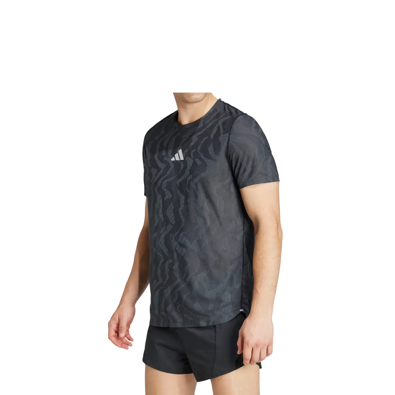 Adidas Men Ultimate Running Engineered Climacool+ Tee Black Jc7338 Size Xs