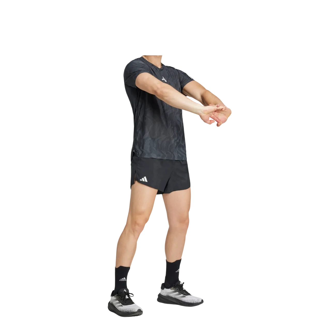 Adidas Men Ultimate Running Engineered Climacool+ Tee Black Jc7338 Size Xs