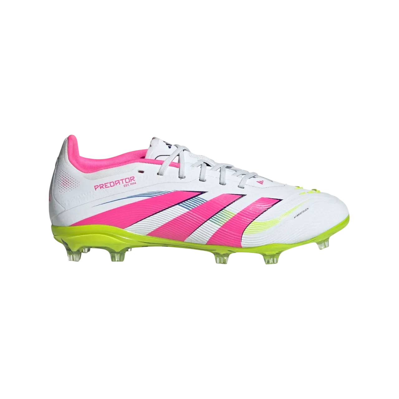 Adidas Predator Elite Firm Ground Boots Kids Cloud White / Lucid Pink / Lucid Lemon Size 28