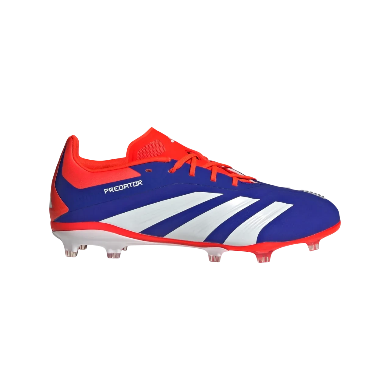 Adidas Predator Elite Firm Ground Boots Kids Lucid Blue / Cloud White / Solar Red Size 28 1/2