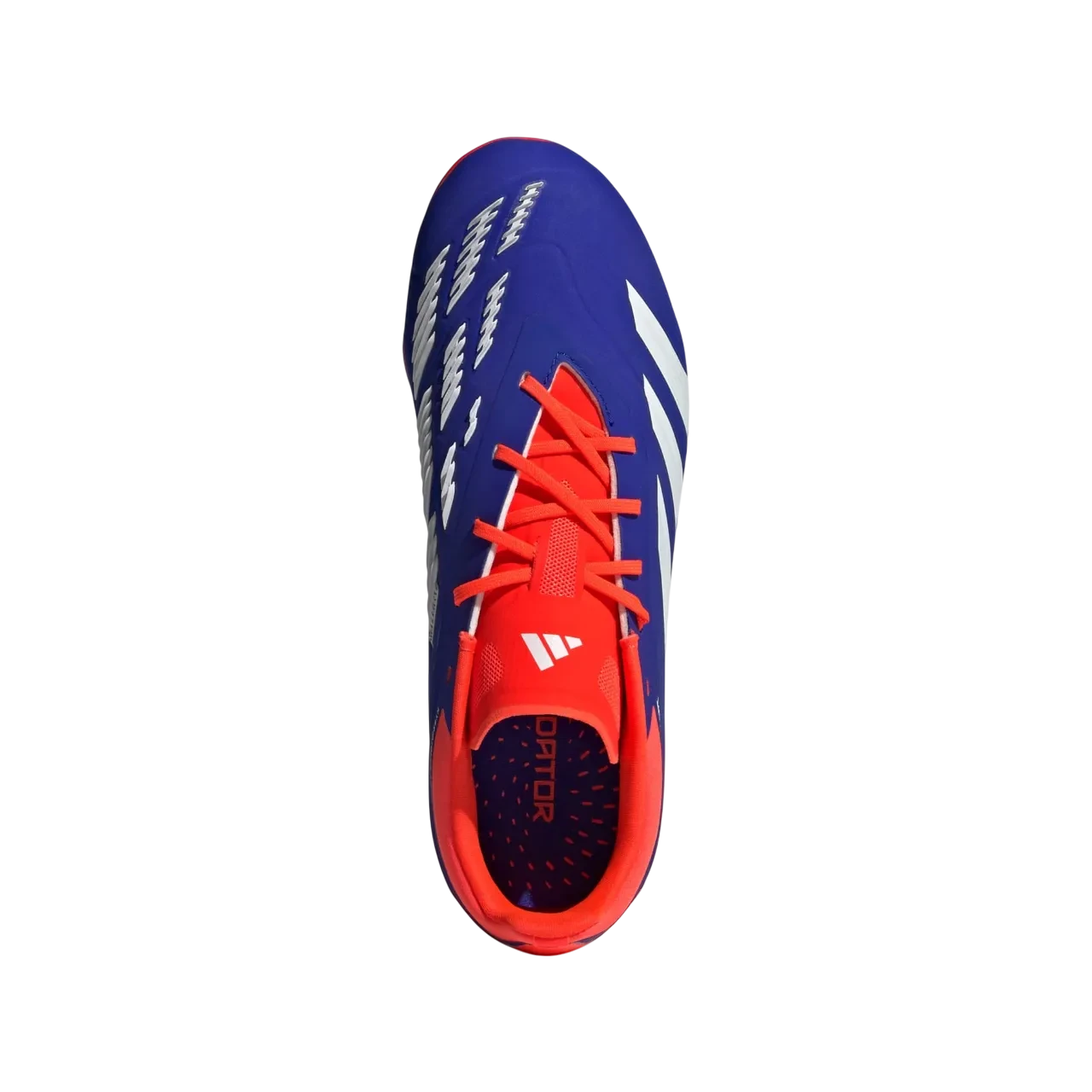 Adidas Predator Elite Firm Ground Boots Kids Lucid Blue / Cloud White / Solar Red Size 28 1/2
