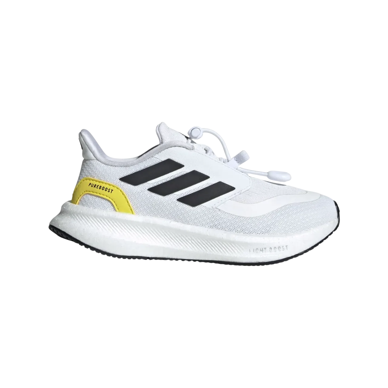 Adidas Pureboost 5 Running Shoes Kids Cloud White / Core Black / Pure Sulfur Size 28