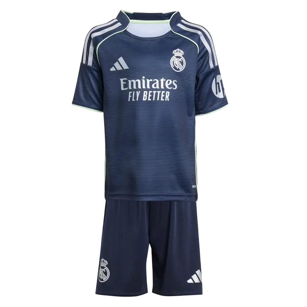 Adidas Real Madrid 25/26 Away Mini Kit Kids Legend Ink Size 3-4 Y