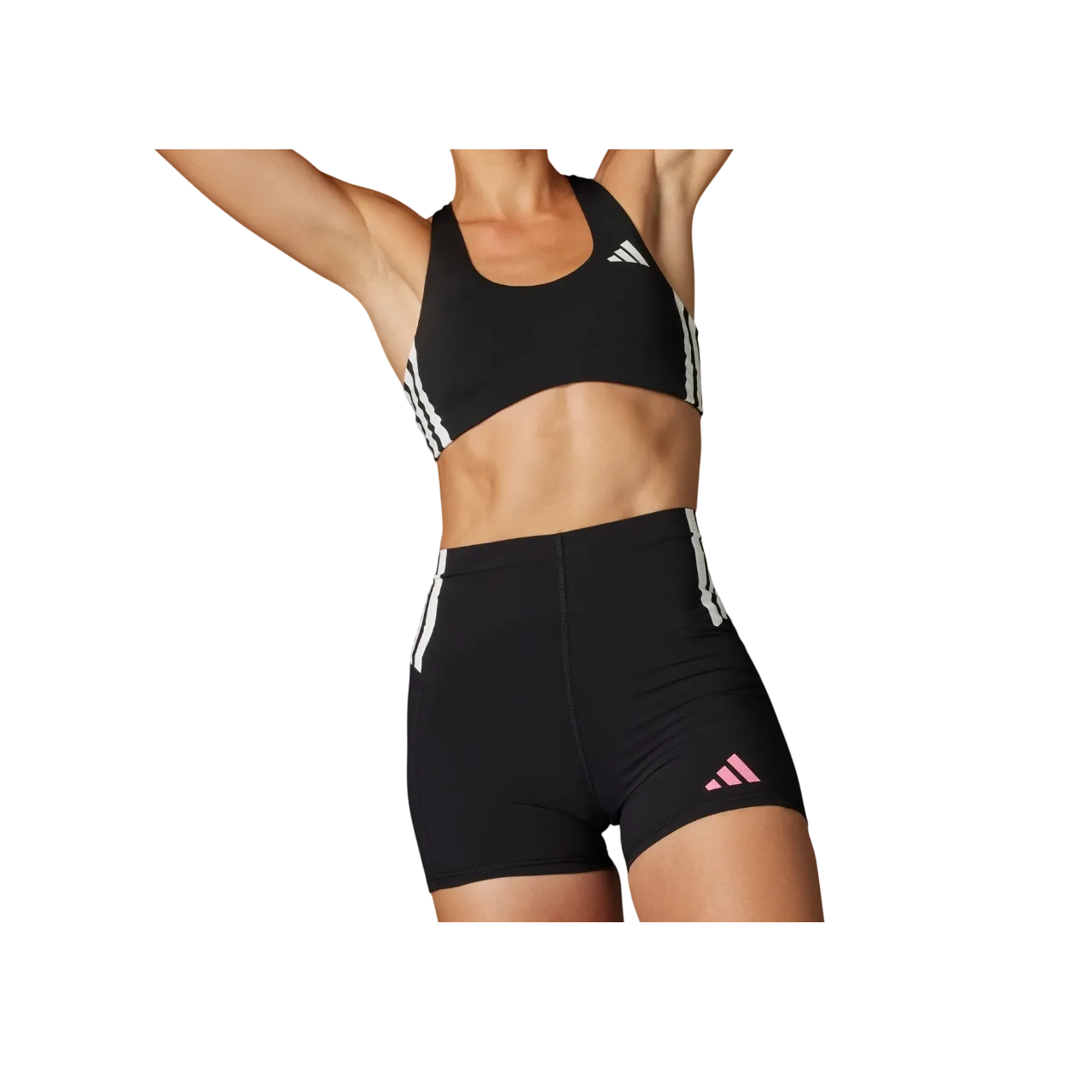 Adidas Women Adizero Short Leggings Black Je8033 Size 2xs 4"