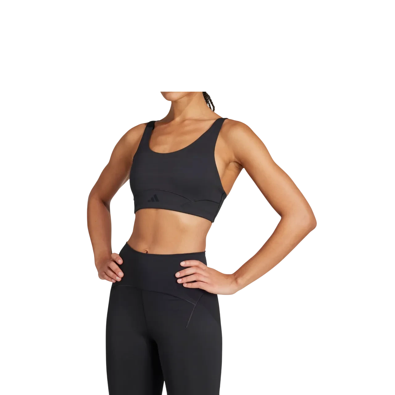 Adidas Women All Me Luxe Medium Support Bra Black Jl5509 Size Xs