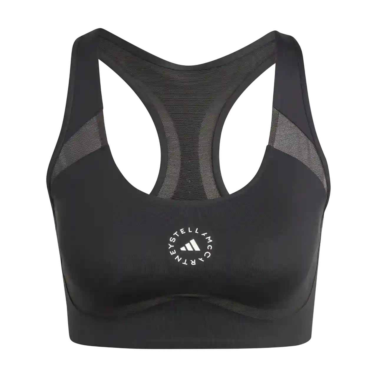 Adidas Women By Stella Mccartney Truepurpose Power Impact Training Medium-support Bra Black Ib5520 Size 2xs A-c