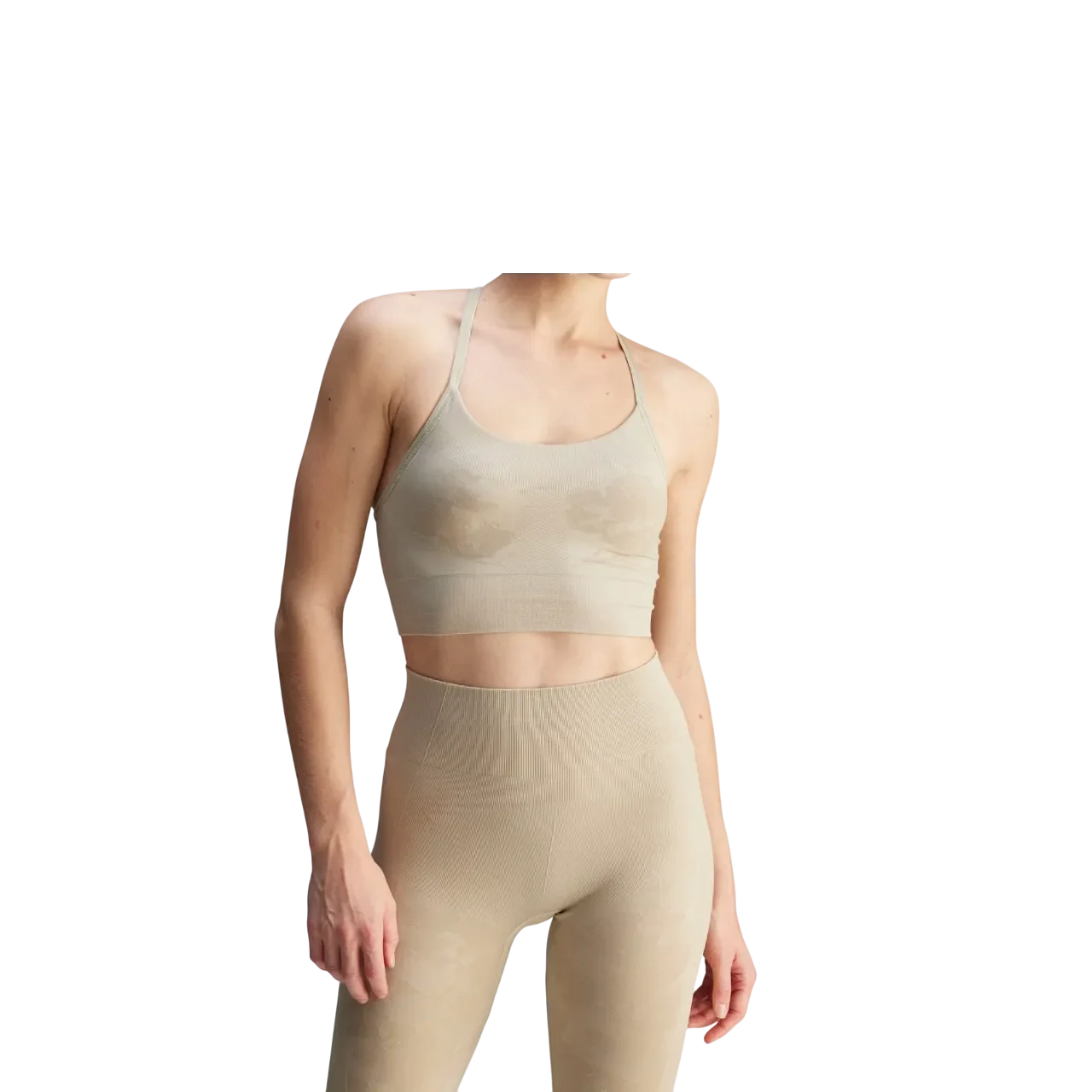Adidas Women By Stella Mccartney Truestrength Seamless Yoga Bra Desert Sand-smc Ji5202 Size Xs
