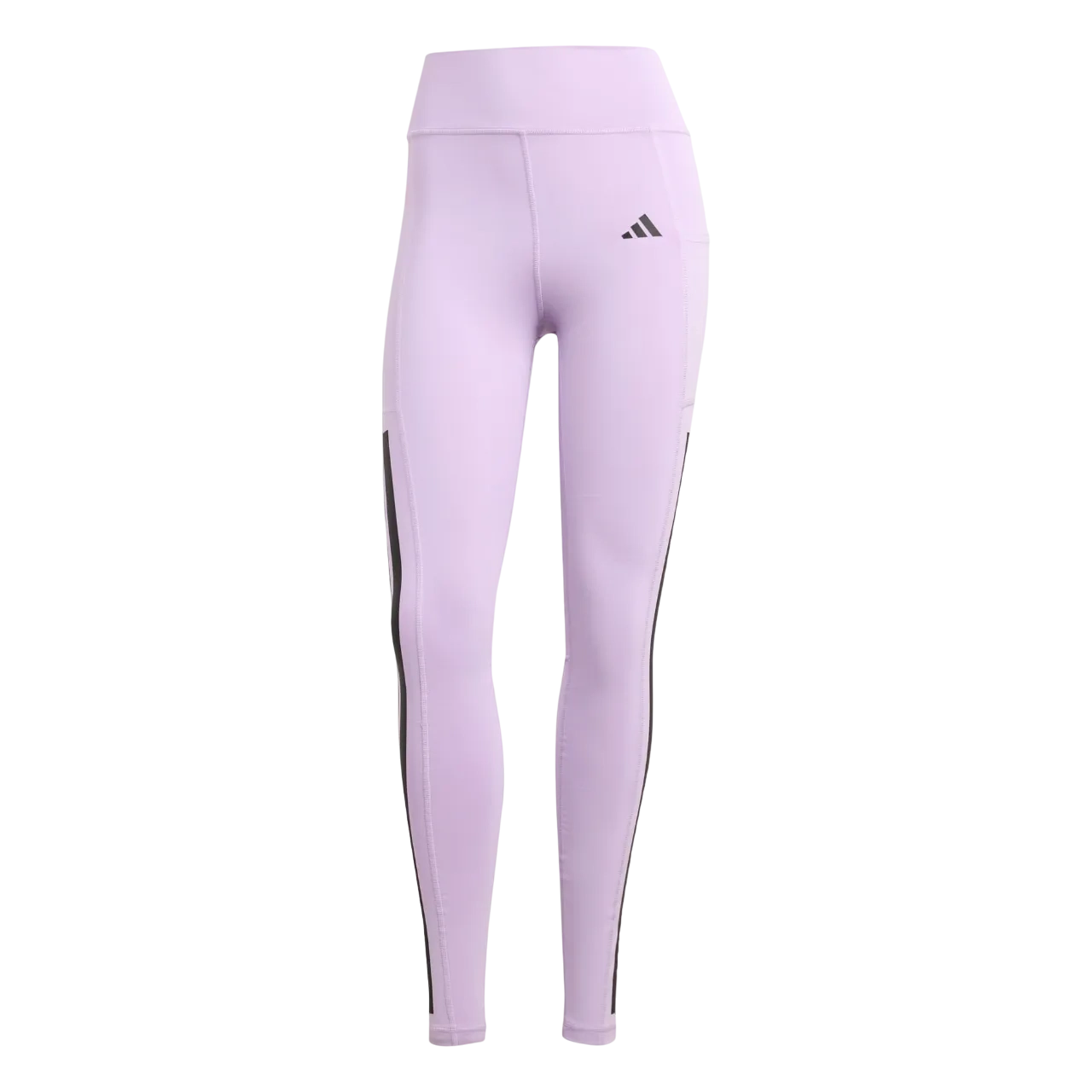 Adidas Women Optimé 3-stripes Full Length Leggings Powder Plum Jx7323 Size 2xs