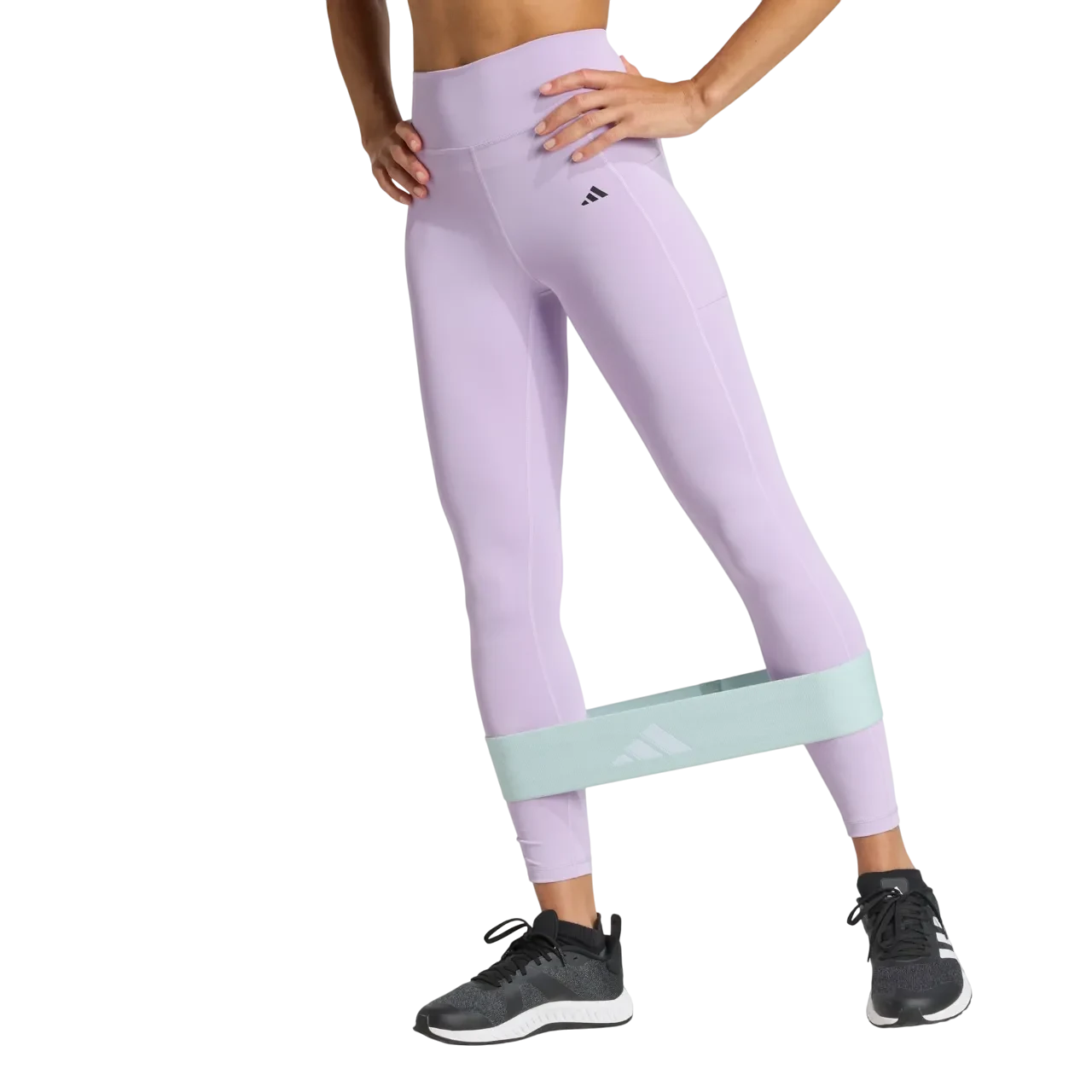 Adidas Women Optimé Stash 7/8 Leggings Powder Plum Jw7612 Size 2xs
