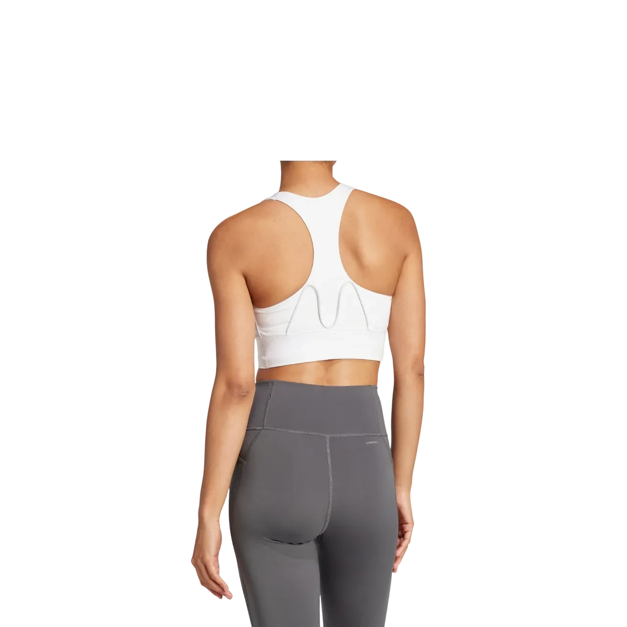 Adidas Women Run Pocket Medium Support Bra White Ji5989 Size Xs A-b
