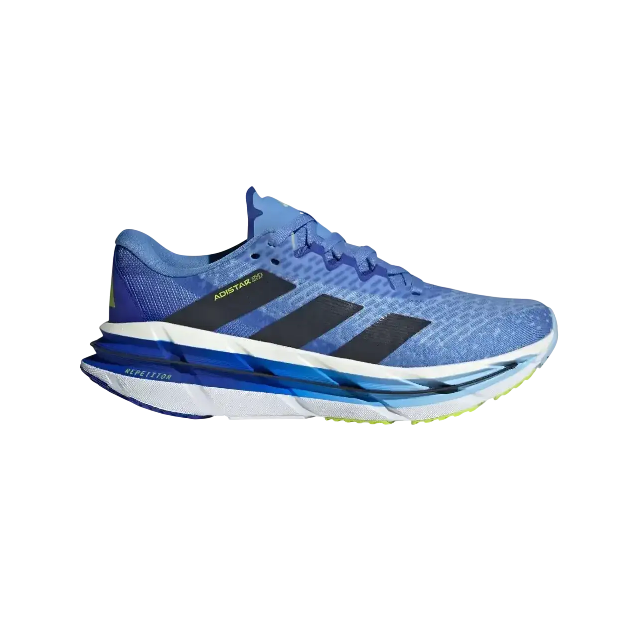 Adidas Adistar Byd Running Shoes Blue Fusion / Legend Ink / Solar Slime Size 40