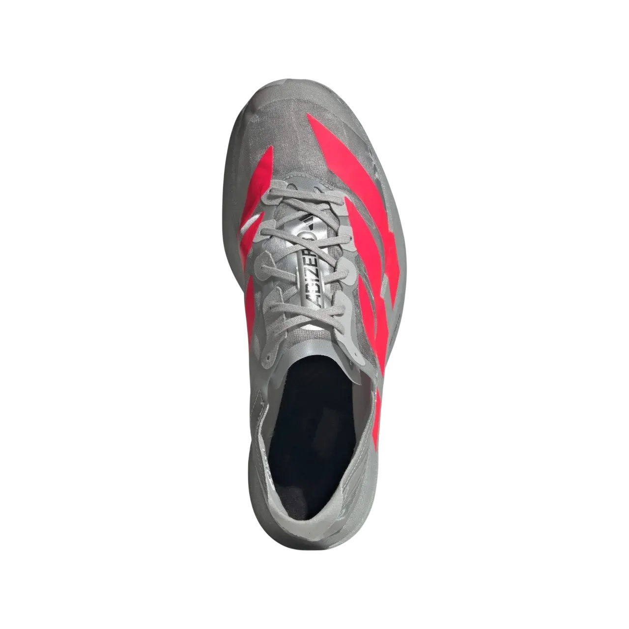 Adidas Adizero Adios Pro Evo 2 Shoes Silver Metallic / Lucid Red / Grey Two Size 36 2/3