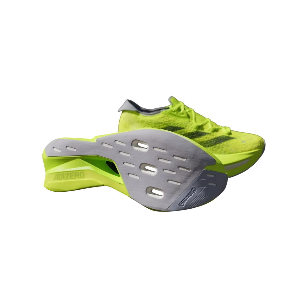 Adidas Adizero Prime X 2.0 Strung Shoes Lucid Lemon / Core Black / Halo Silver Size 40 2/3