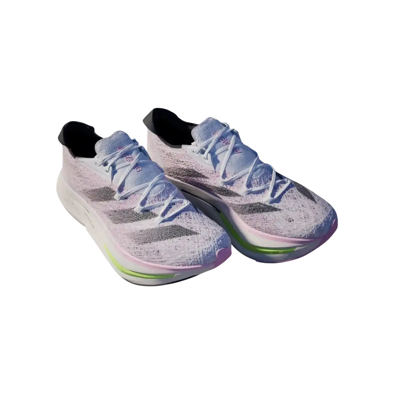 Adidas Adizero Prime X 2.0 Strung Shoes Cloud White / Core Black / Pink Spark Size 47 1/3