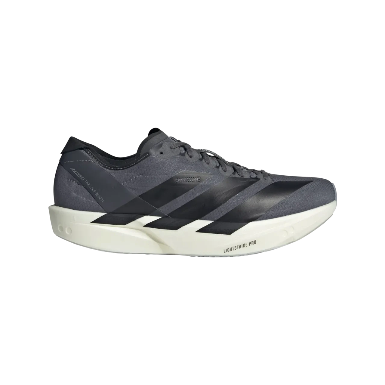 Adidas Adizero Takumi Sen 11 Running Shoes Grey Five / Core Black / Silver Metallic Size 40 2/3