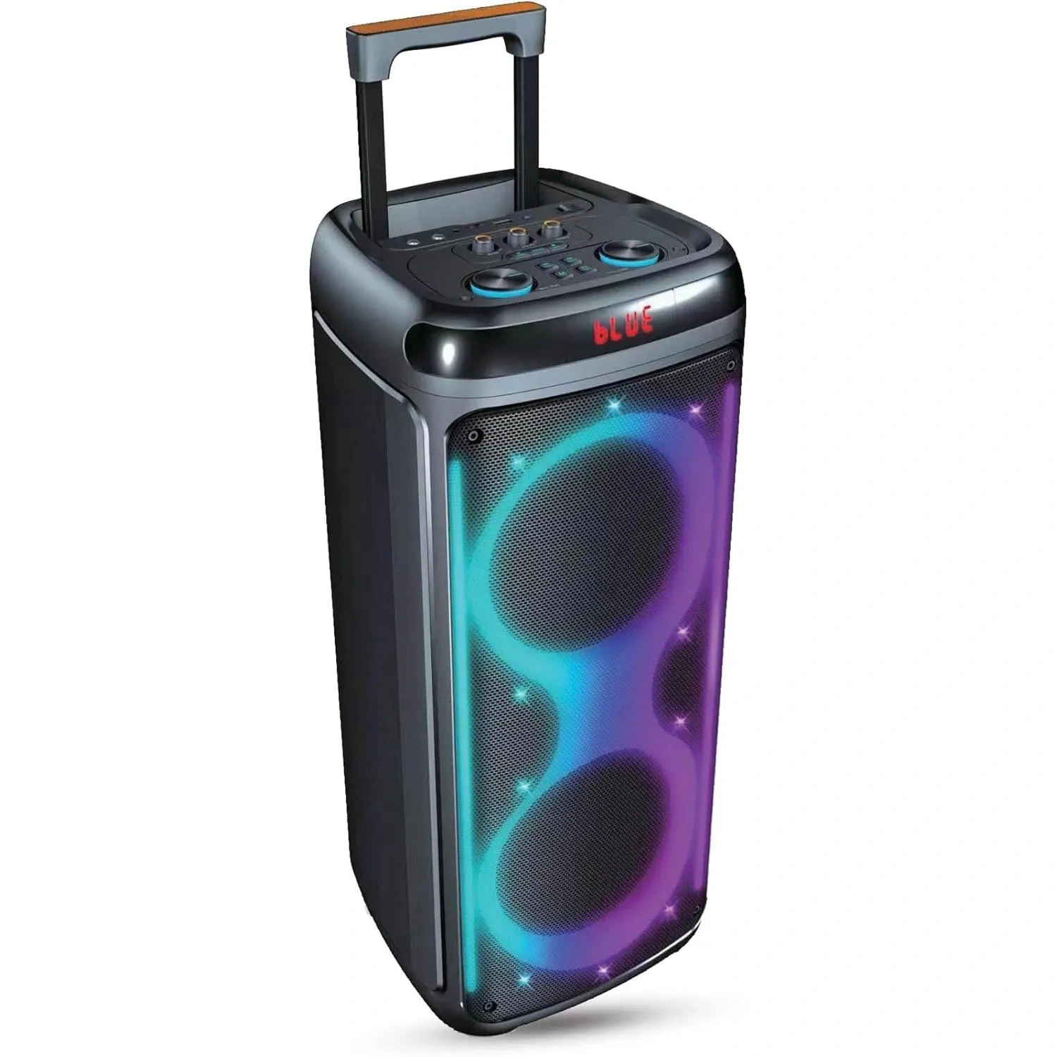 Afra Trolley Speaker, 60 Watts, 6.5kg, Black, 4000ma Battery, Dual Speakers, True Wireless Stereo, Af-60tsbk