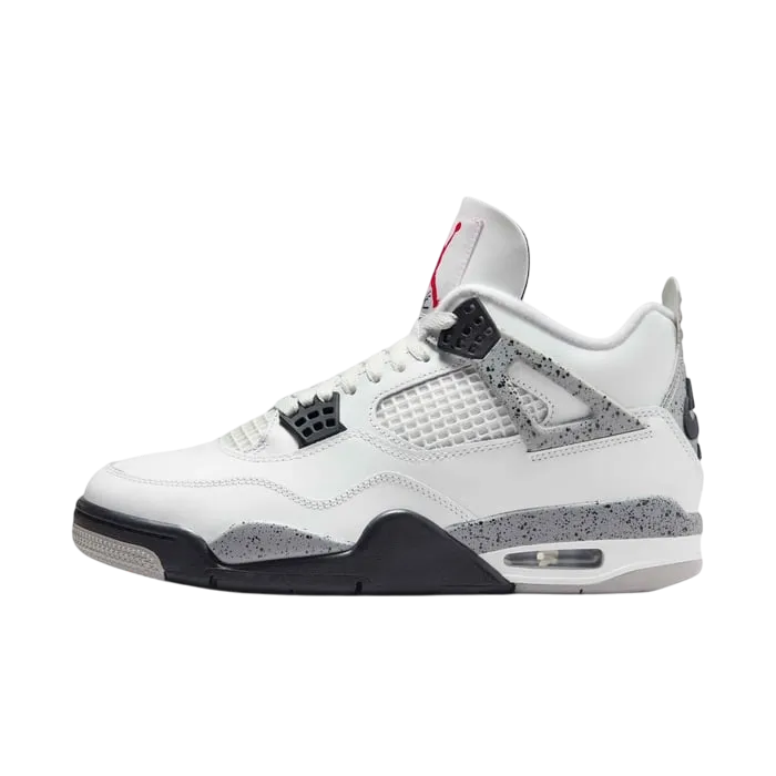 Nike Air Jordan 4 Retro White Cement Men's Shoes Fv5029-100 Size 40