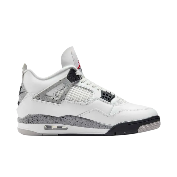 Nike Air Jordan 4 Retro White Cement Men's Shoes Fv5029-100 Size 40